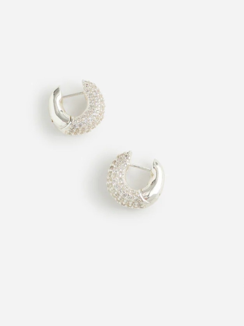 Madewell Pave’ Small Hoop Earrings